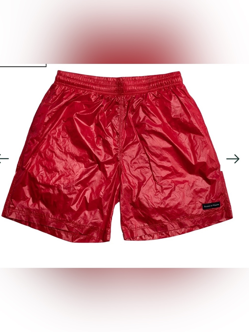 Men's metallic shiny sparkly shorts with loose fashion version, soft flexible L